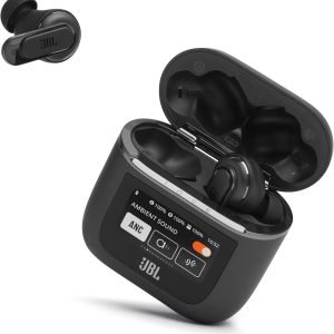 While Stocks Last：JBL Tour Pro 2 - True Wireless Noise Cancelling Earbuds with Smart Charging Case, 6-mic Perfect Calls with Voice Control, Up to 40hrs of Playtime, Immersive Spatial Sound